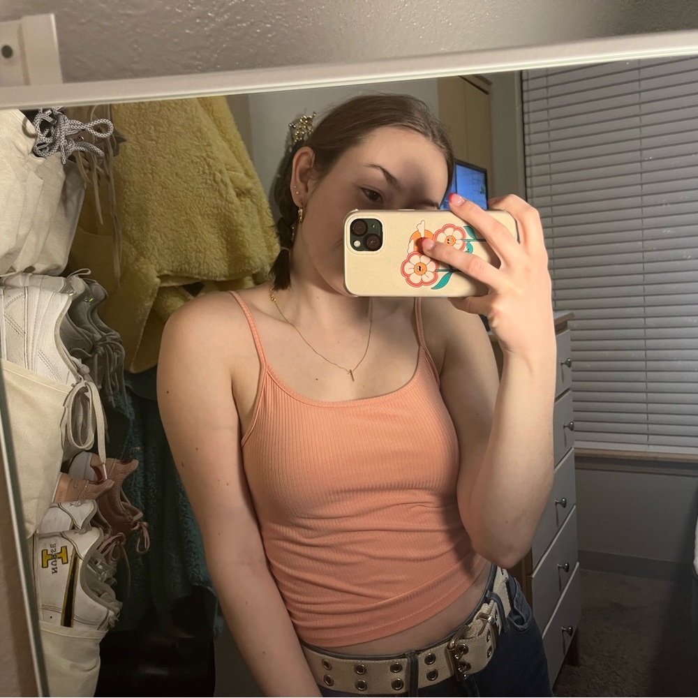 American Eagle Pink Crop Top
